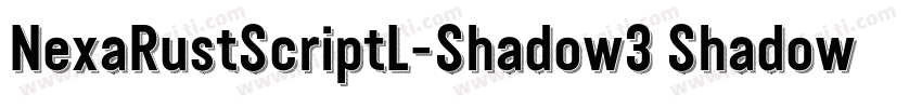 NexaRustScriptL-Shadow3 Shadow3字体转换